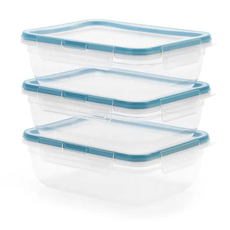 Total Solution® 6-piece Rectangular Plastic Food Storage Set