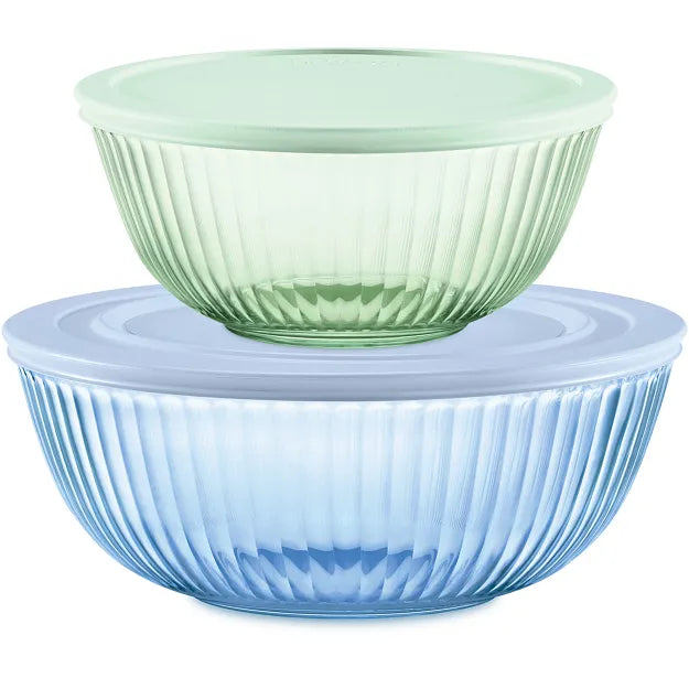 Colors Sculpted Tinted Dreams 4-piece Mixing Bowl Set