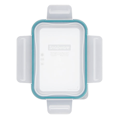 Total Solutions™ Rectangle Medium Plastic Lid with Juniper Green Seal