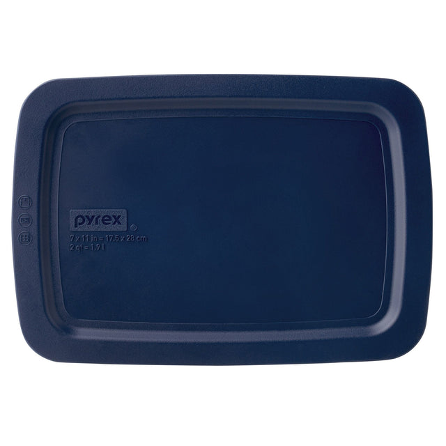 Blue Lid for Easy Grab 2-quart Rectangular Baking Dish