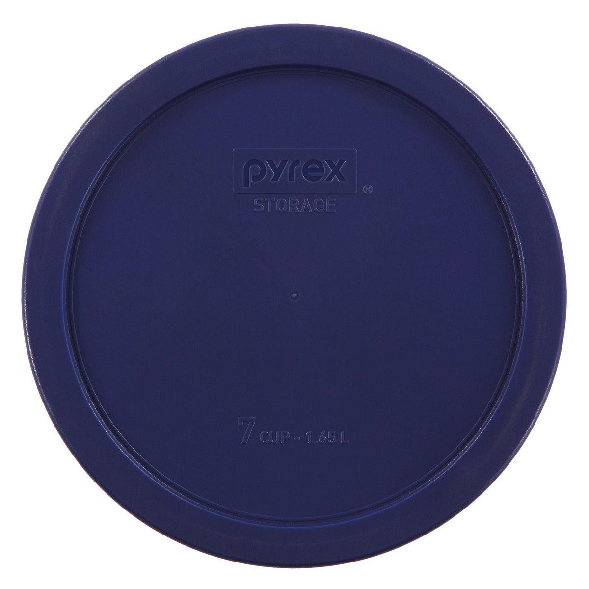 Pyrex 4-Pack Snap Lids For 6/7-Cup Containers – Bright Blue Pantone (Model 7402-PC)