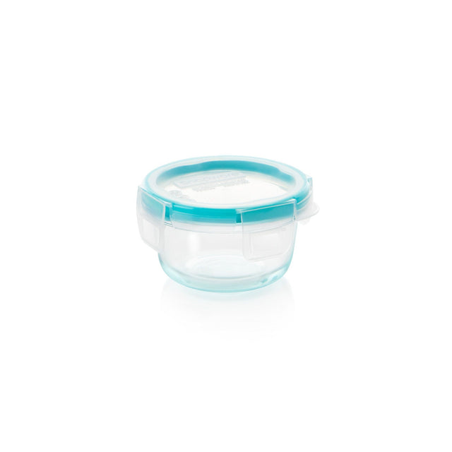 Total Solution Pyrex 1-cup Round Glass Food Storage Locking Lid