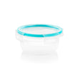 Total Solution Round 3.86-cup Plastic Food Storage with Teal Lid
