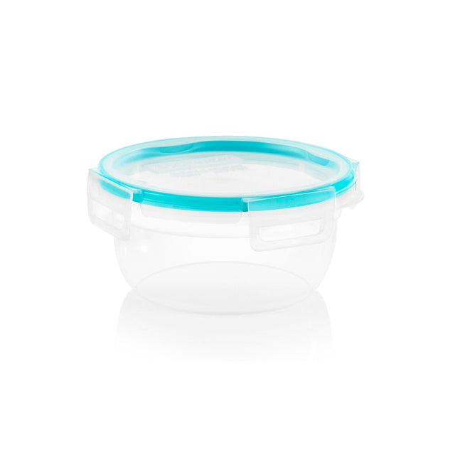 Total Solution Round 3.86-cup Plastic Food Storage with Teal Lid