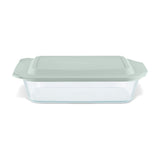 Pyrex Deep Dish 7" x 11" Baking Dish with Sage Lid