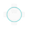 Total Solutions Round Medium Plastic Lid with Teal Seal