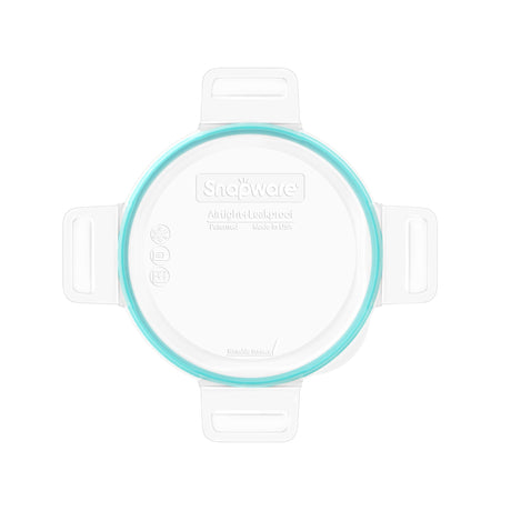 Total Solutions Round Medium Plastic Lid with Teal Seal