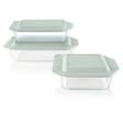 Deep 6-pc Baking Dish Set with Sage Lids