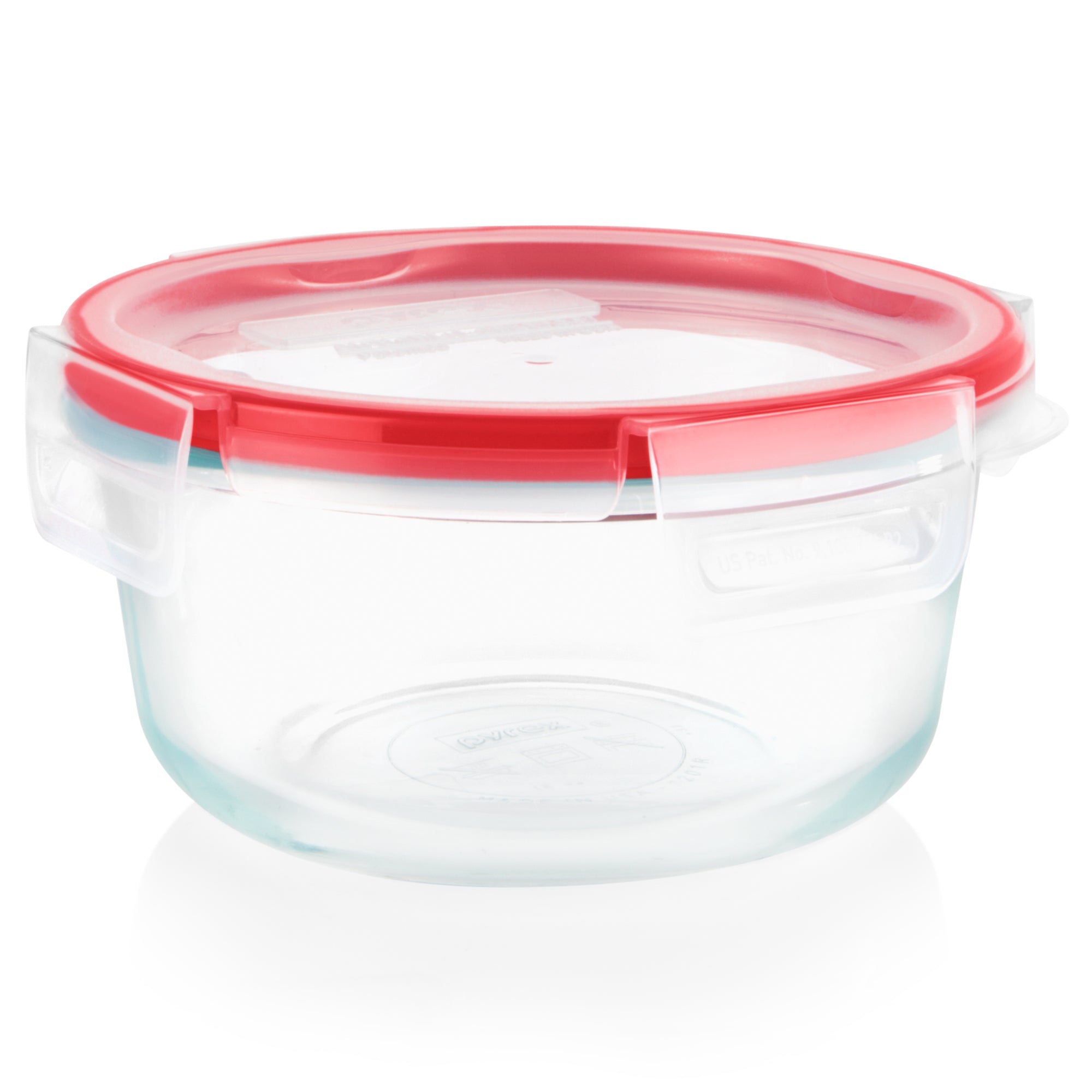 Pyrex Freshlock 4-cup Round Glass Storage