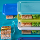  Simply Store 10-piece Meal Prep Glass Storage Set with food inside sitting on the table