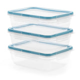 Total Solution® 6-piece Rectangular Plastic Food Storage Set