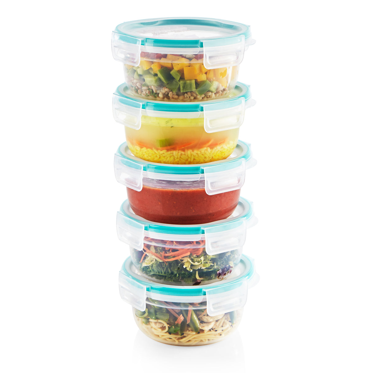 Snapware Stackable Containers Snapware® Total Solution® 10pc Set Round Meal Prep