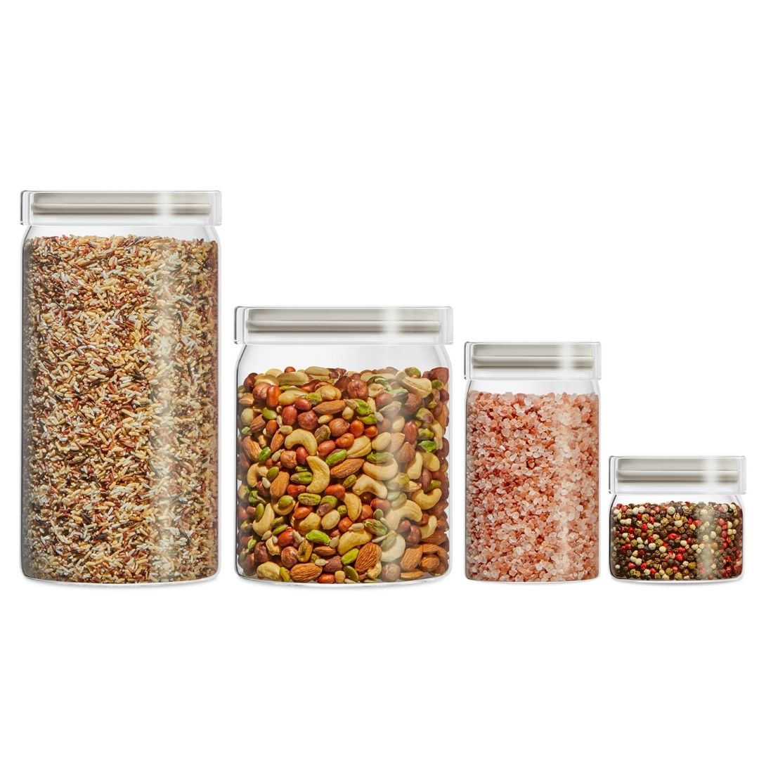Pyrex 4-Piece Glass Canister Set