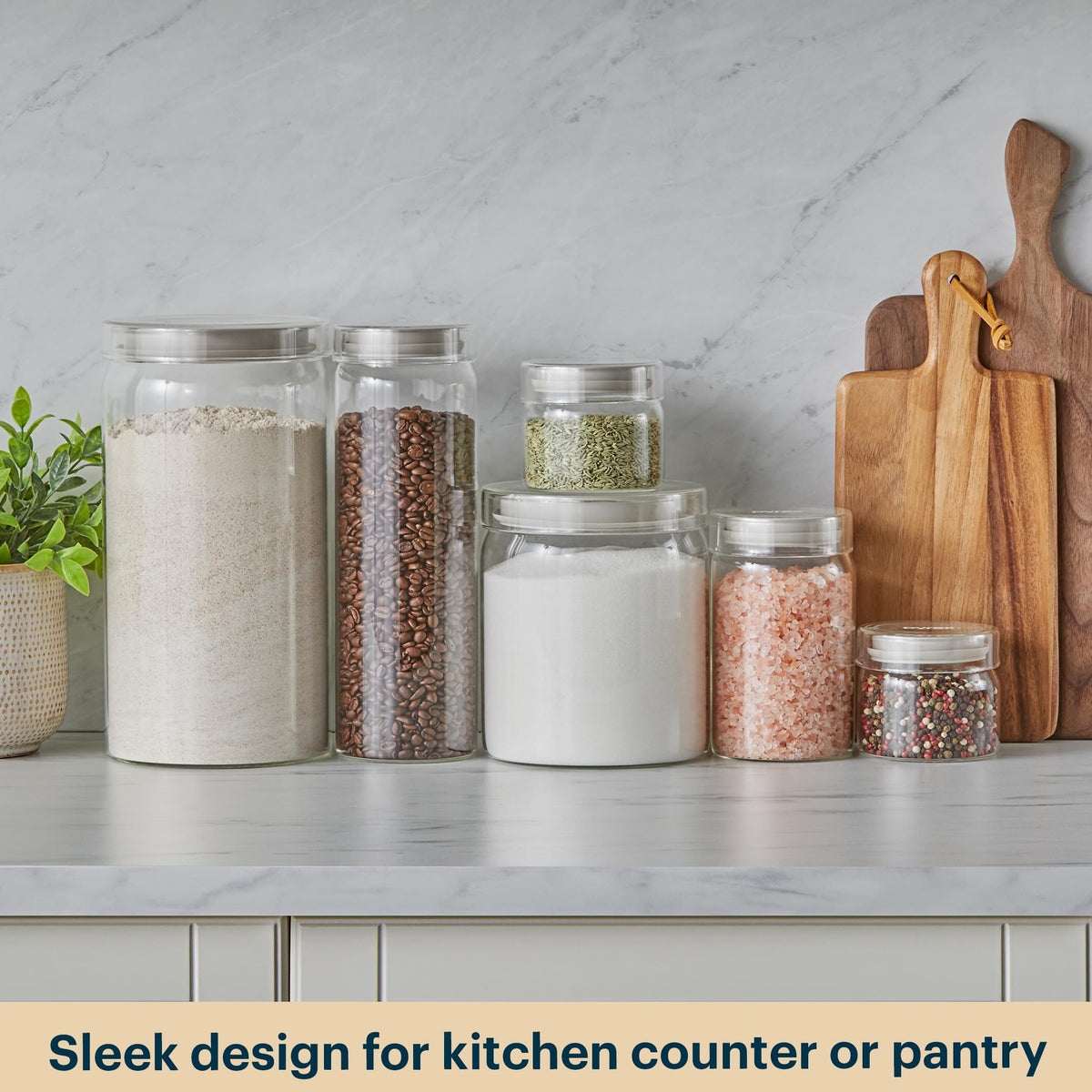 Pyrex Canister Pyrex® 4-Piece Glass Canister Set
