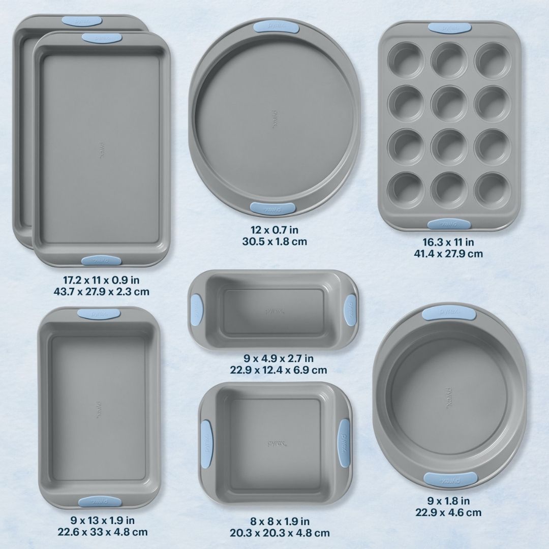 Pyrex Metal Pyrex® Metal Bakeware 8-Piece Set in Cerulean