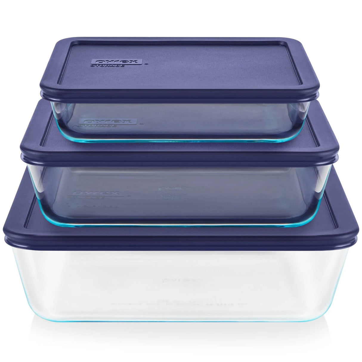 Simply Store® 6-piece Rectangular Glass Storage Set