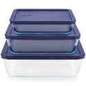 Pyrex Storage 6-Piece Set with Blue Lids