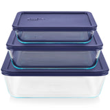 Simply Store® 6-piece Rectangular Glass Storage Set