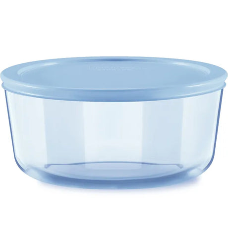 Simply Store® Tinted 7-cup Round Storage with Blue Plastic Lid