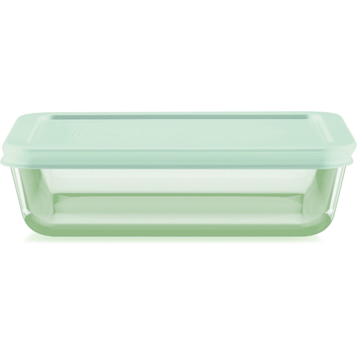 Simply Store® Tinted 3-cup Rectangle Storage with Green Plastic Lid