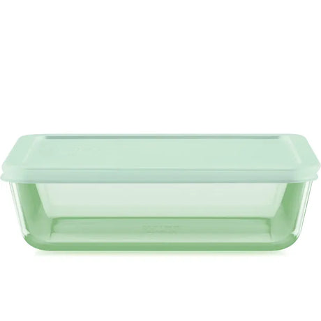 Simply Store® Tinted 6-cup Rectangle Storage with Green Plastic Lid
