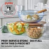 Pyrex® Colors Sculpted Tinted 3-piece Mixing Bowl Set Pyrex® Colors Sculpted Tinted 3-piece Mixing Bowl Set