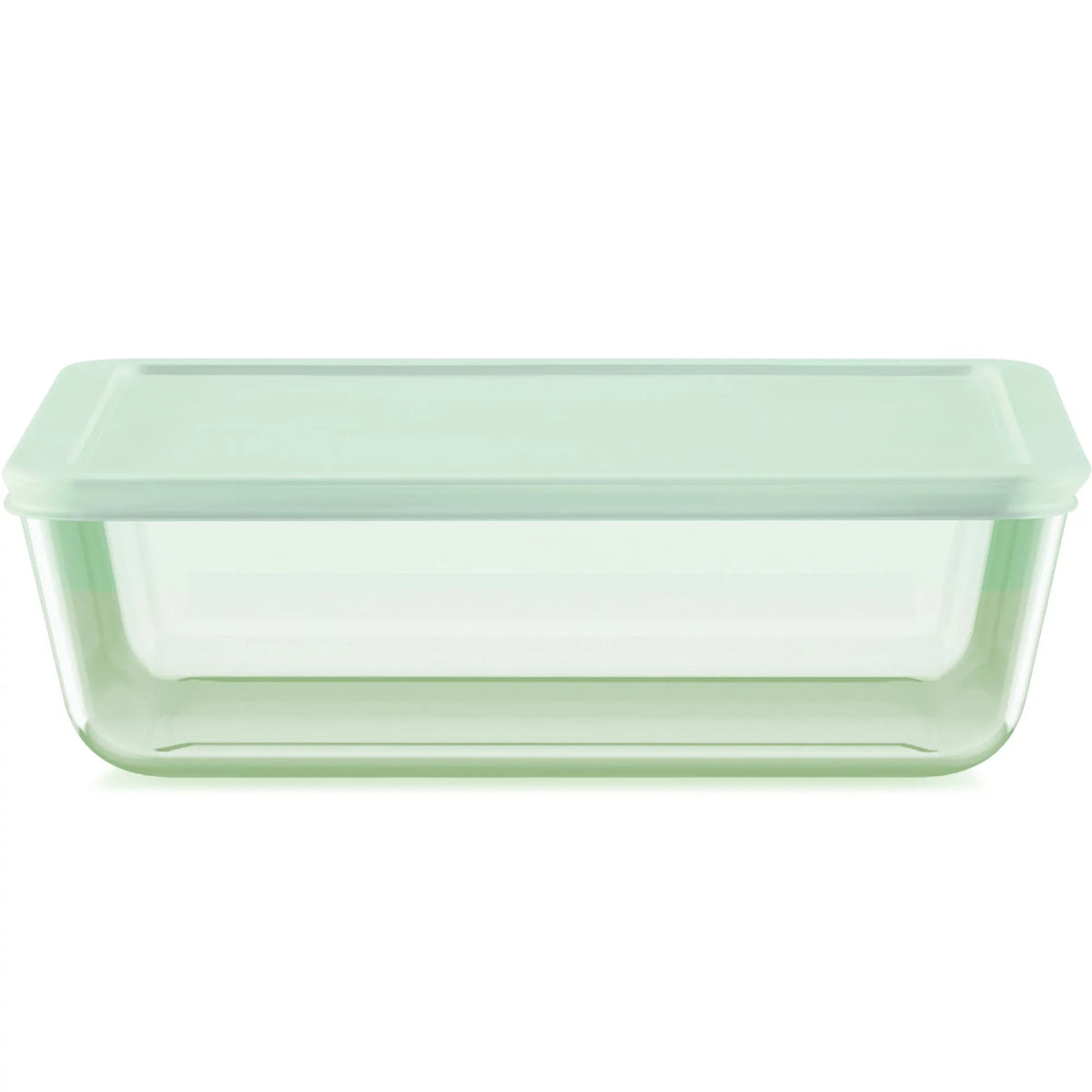 Pyrex® Simply Store® Tinted 11-cup Rectangle Storage with Green Plasti