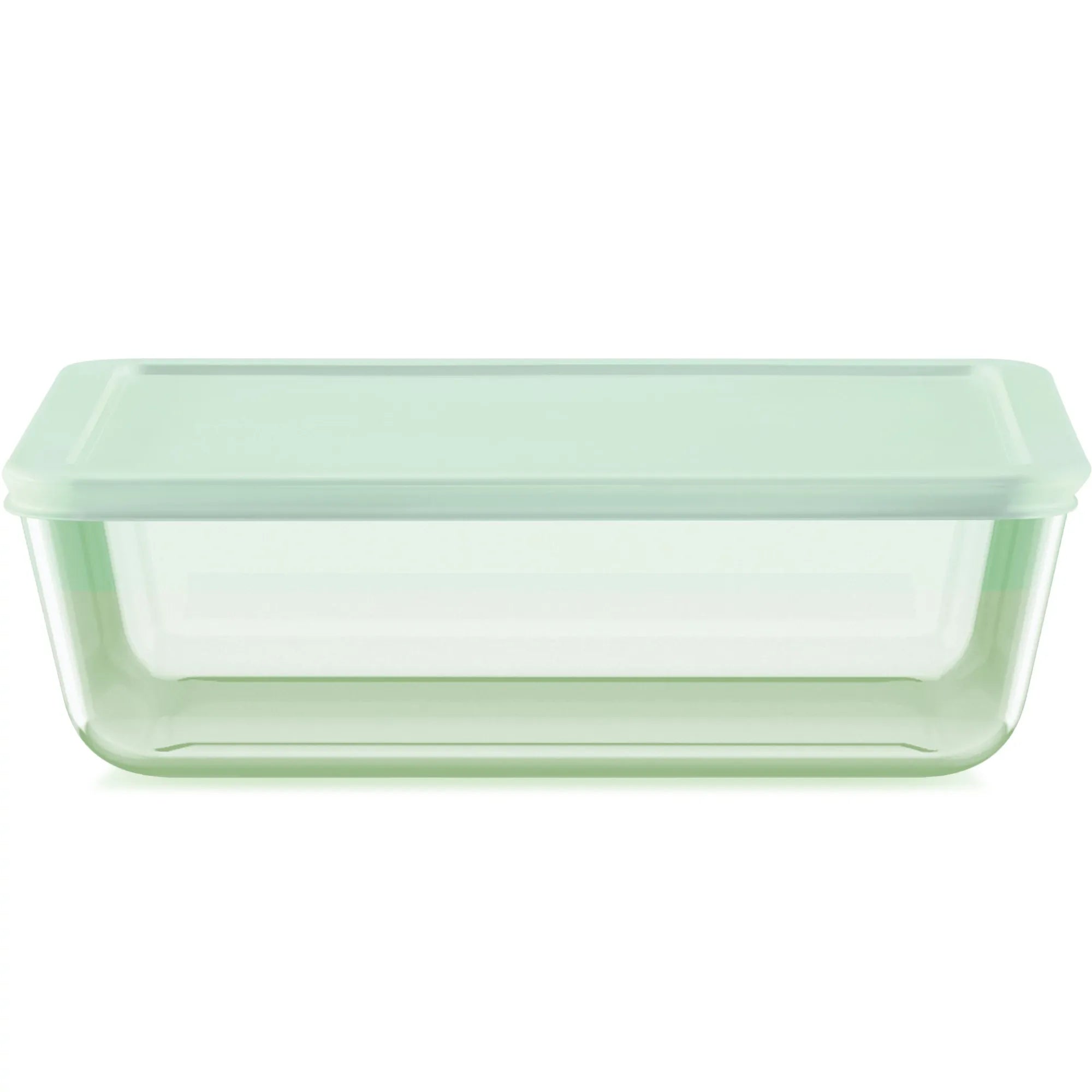 Pyrex® Simply Store® Tinted 11-cup Rectangle Storage with Green Plasti