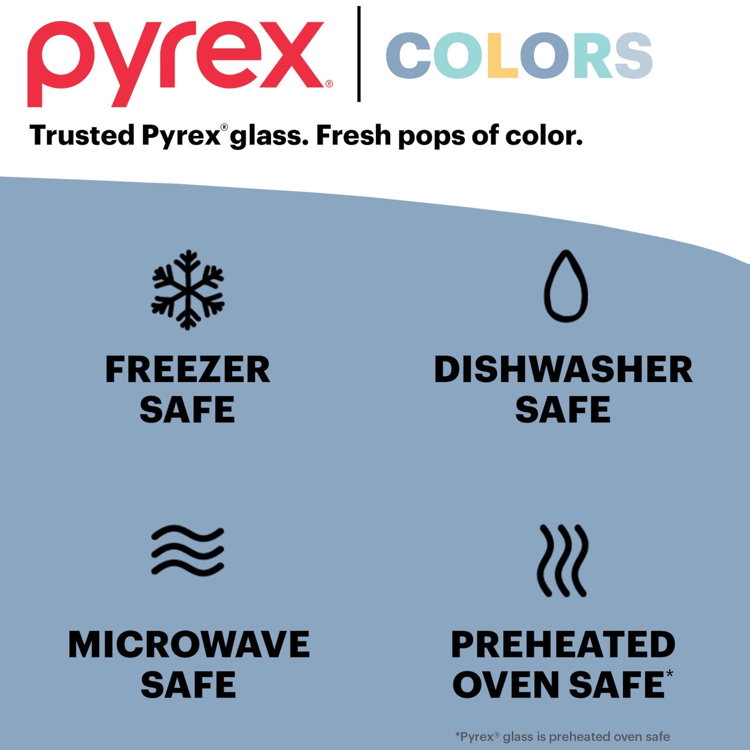 Pyrex® Colors Sculpted Tinted 9