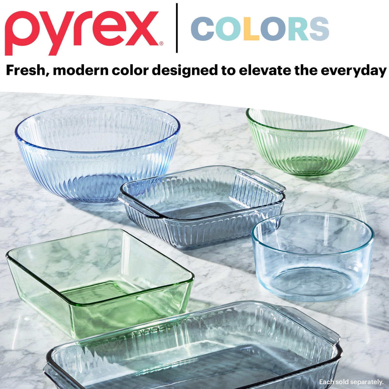 Pyrex® Simply Store® Tinted 6-cup Rectangle Storage with Green Plastic