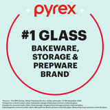 text: Pyrex #1 Glass, bakeware, storage & prepware brand