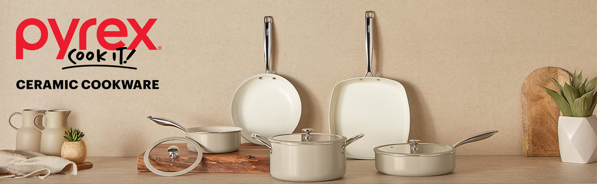 Countertop Pyrex Pyrex Ceramic Cookware | Nonstick, Induction-Ready & Oven-Safe