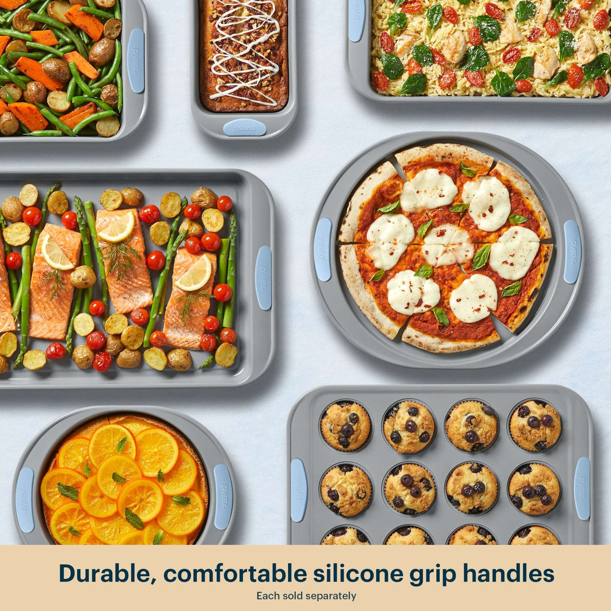 Pyrex Metal Pyrex® Metal Bakeware 8-Piece Set in Cerulean
