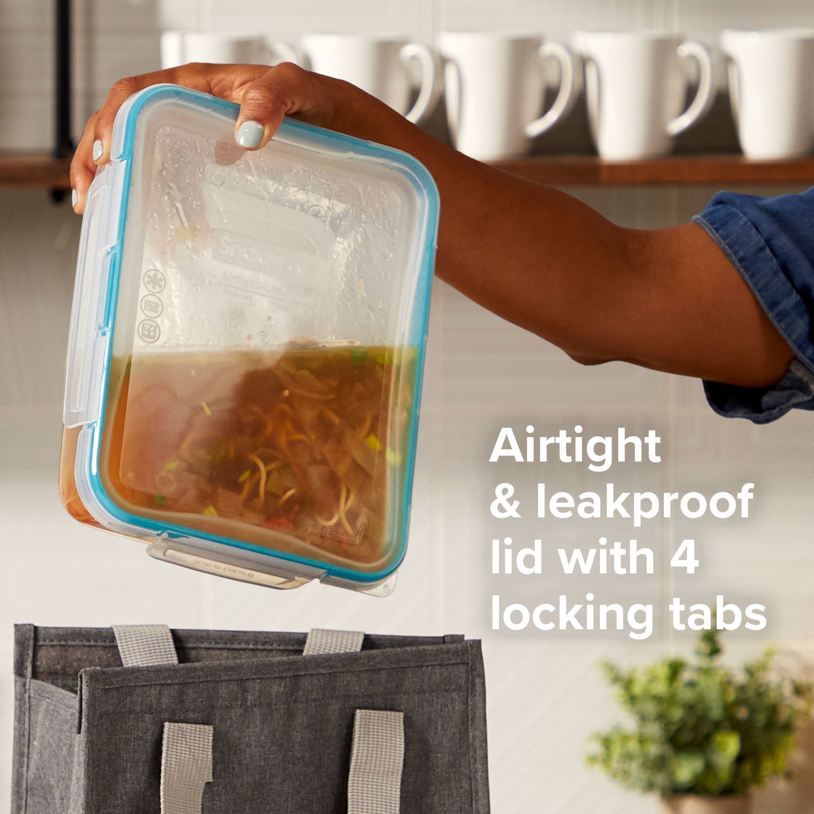 Snapware® Total Solution® Pyrex® Glass 8-cup Rectangle Food Storage wi