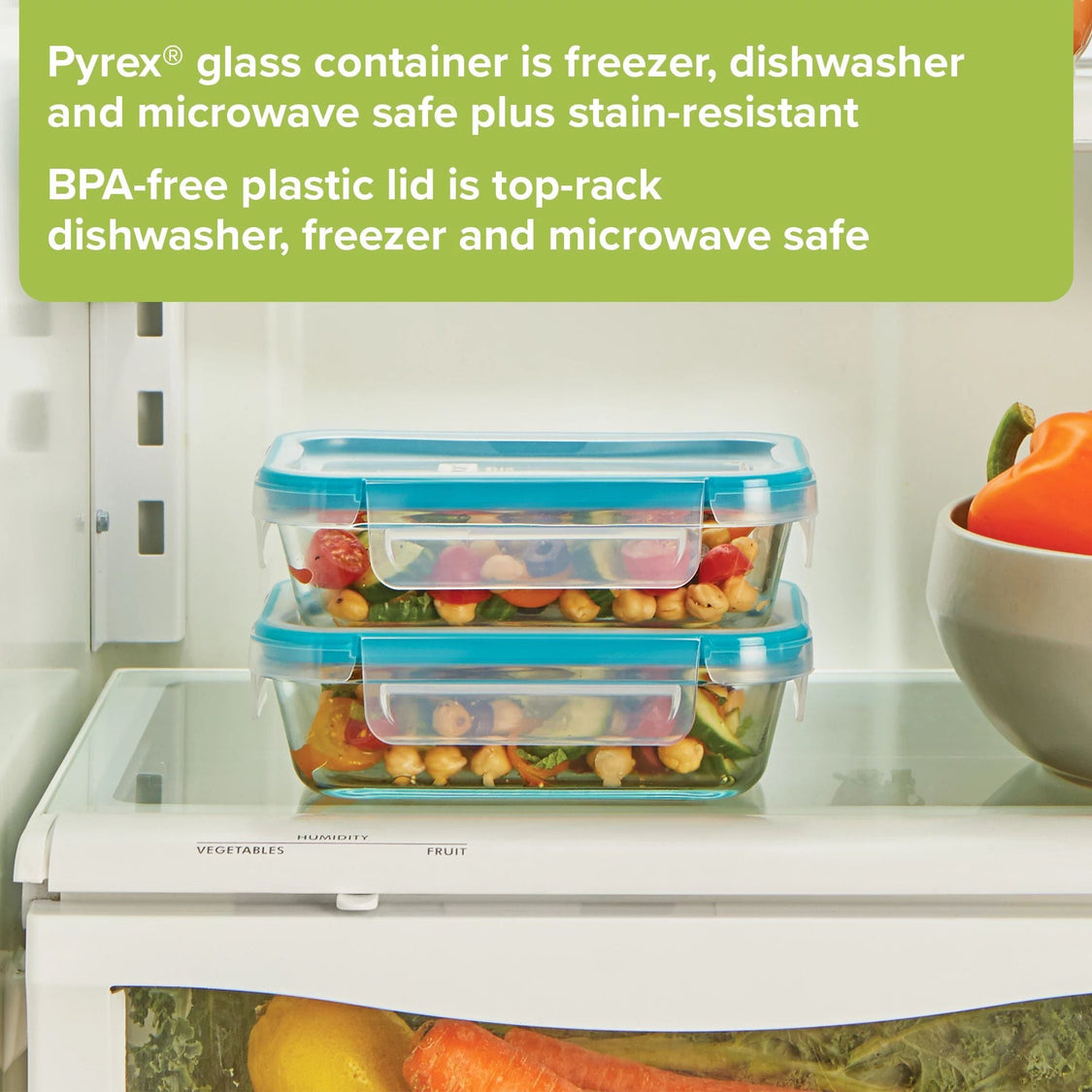 Snapware® Total Solution® Pyrex® 4-piece Glass Storage Set with Plasti
