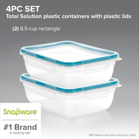 Snapware Container Blue Snaps Snapware - Plastic Rectangle Containers
