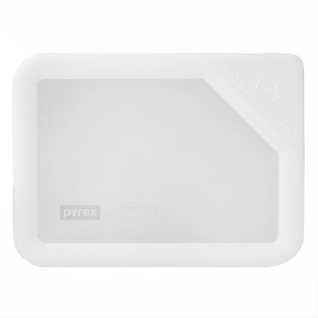 Pyrex® Ultimate White Lid for 3-cup Rectangular Glass Food Storage