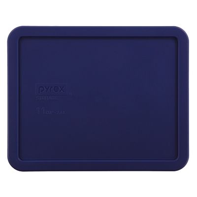 11 Cup Rectangular Plastic Lid  Blue