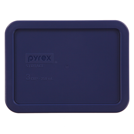 Blue Lid for 3-cup Rectangular Food Storage Container
