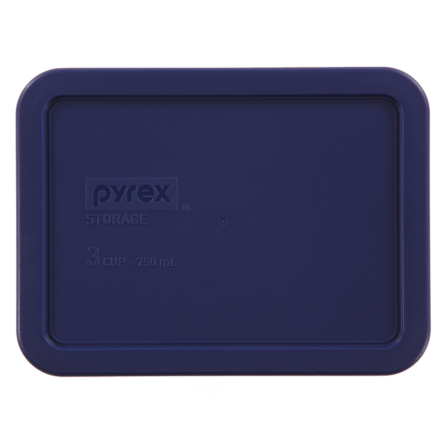Blue Lid for 3-cup Rectangular Food Storage Container