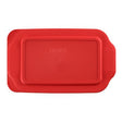 Red Lid for 2-quart Rectangular Glass Baking Dish 