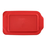 Red Lid for 2-quart Rectangular Glass Baking Dish 