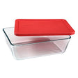 Simply Store® 11 Cup Rectangular Dish w/ Red Lid