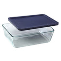 Pyrex Rectangular Storage Dish with Blue Lid