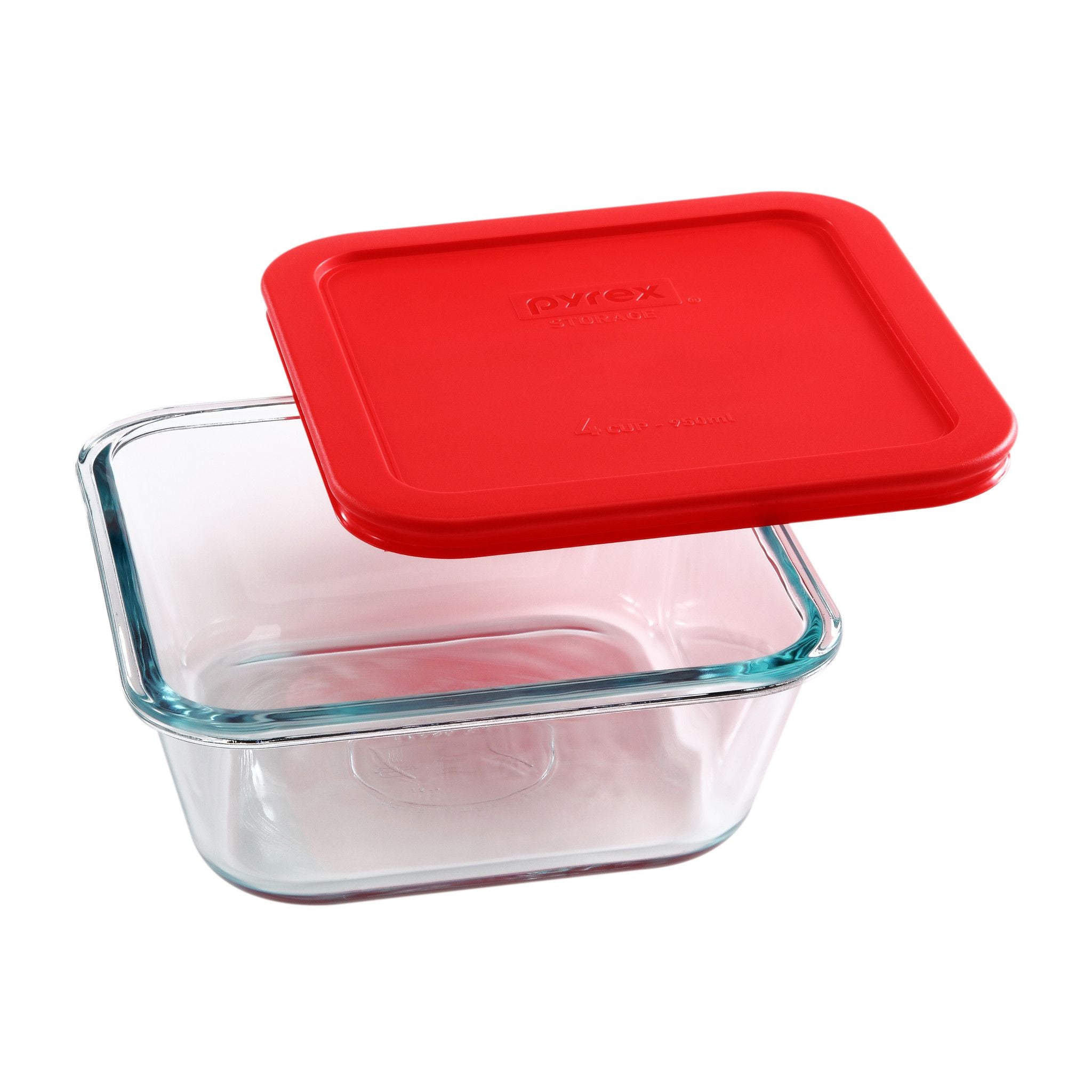 Pyrex® Simply Store® 4-cup Square Glass Food Storage Container with Re