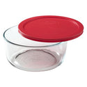 Pyrex Round Storage Dish with Red Lid