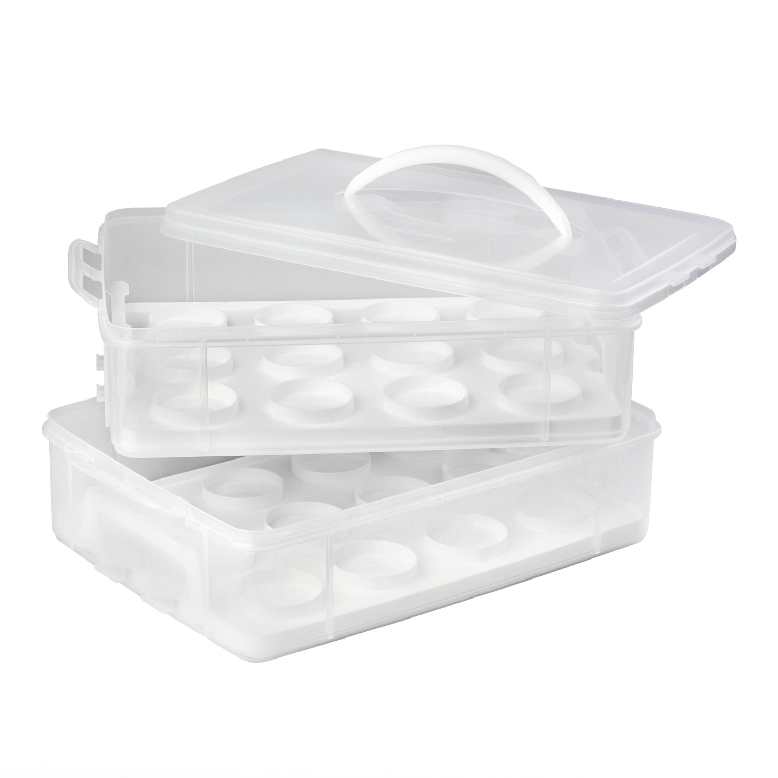 Snapware® Snap 'N Stack Enter-Tainers 2-Layer Cookie, Cake & Brownie Carrier