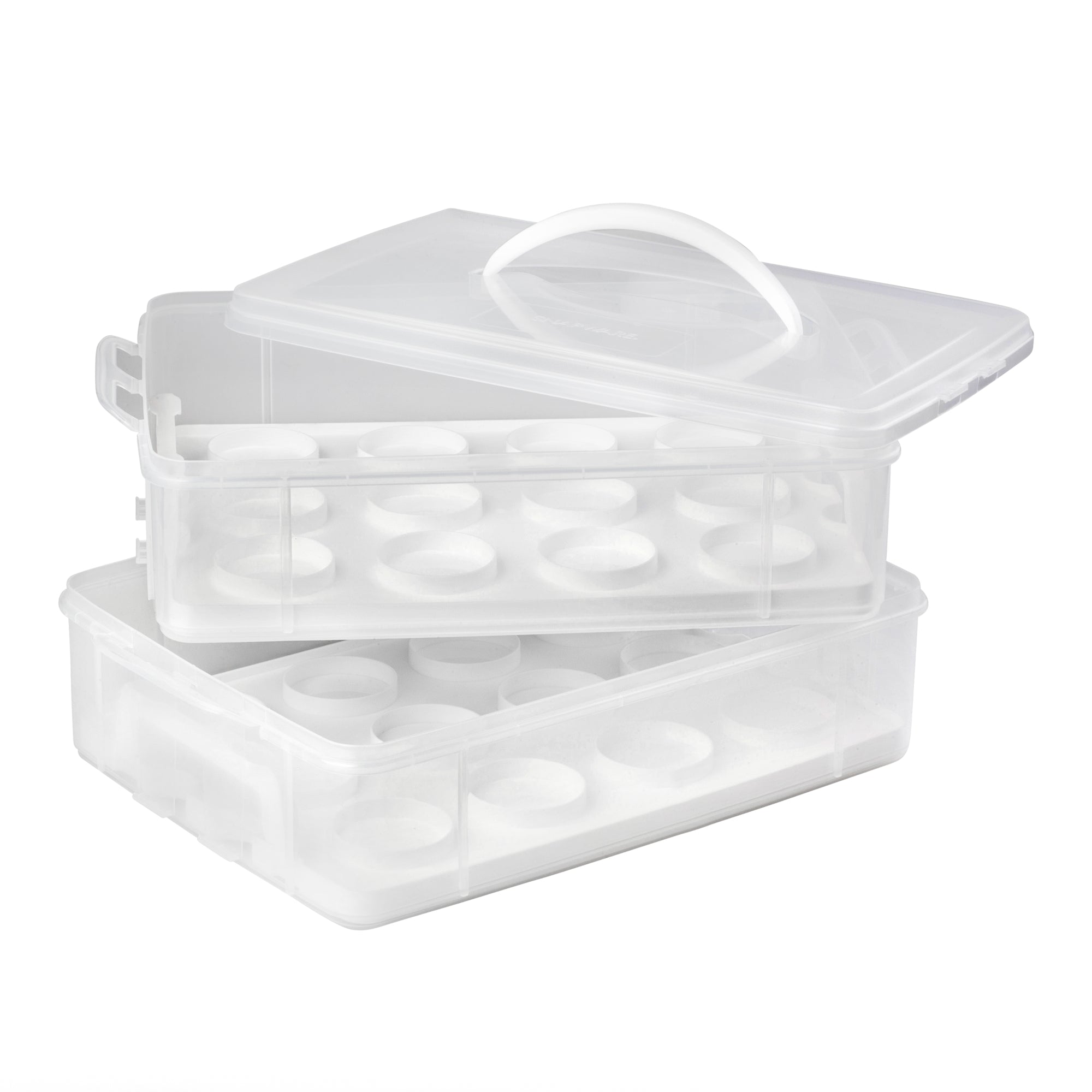 Snapware® Snap 'N Stack Enter-Tainers 2-Layer Cookie, Cake & Brownie Carrier
