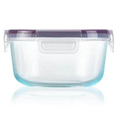 Snapware® Total Solution® Pyrex® Glass 4-cup Round Food Storage with Plastic Lid
